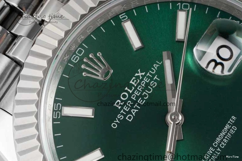 MiroTime 1220 Functional DateJust 41mm 126334 DIWF 1:1 Best Edition 904L Steel Green Sunburst Dial on Jubilee Bracelet SA 2305